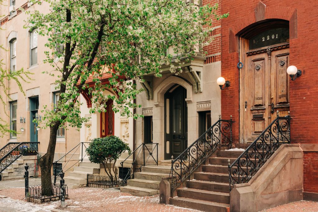 Residential buildings in Philadelphia, Pennsylvania